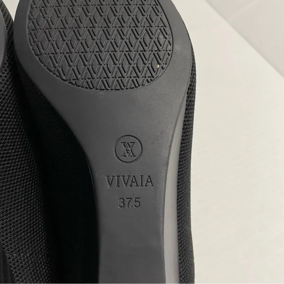 Vivaia Black Pointed Toe Aria Wedge Pro Heels 37.5 - Picture 11 of 12